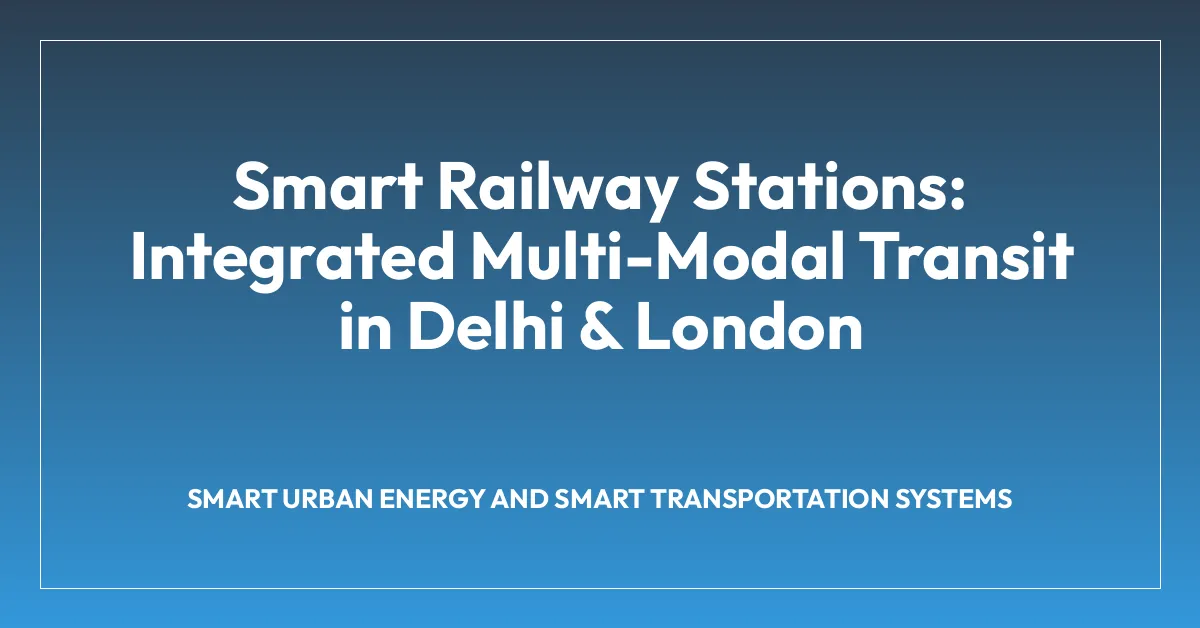 Smart Railway Stations: Integrated Multi-Modal Transit in Delhi & London
